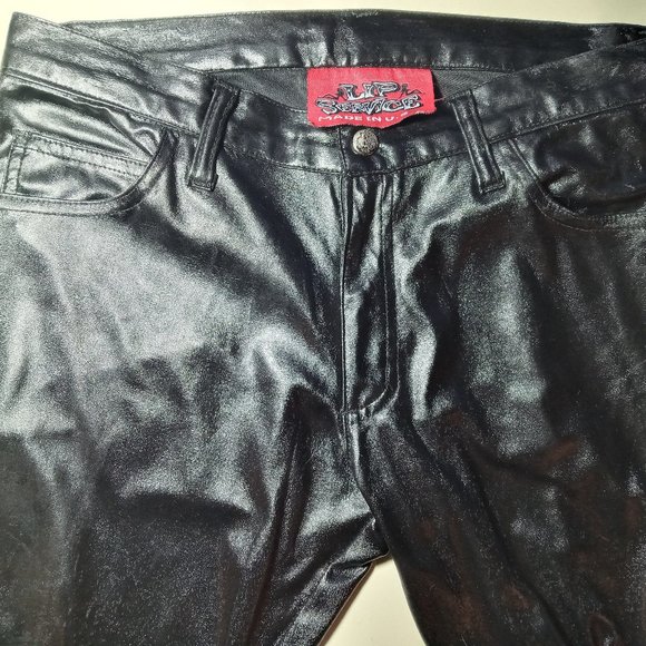 SOLD! Vintage Lip Service Faux Leather Pants - Goth, Metal, Punk - Picture 2 of 6
